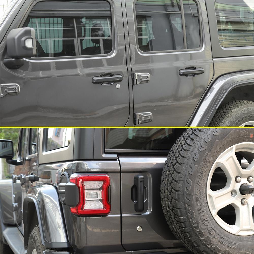 Door Handle Trim Cover For Jeep Wrangler JL 4-door 2018-2026 Grab Handle Bowl Decoration Carbon Fiber Car Interior Accessories