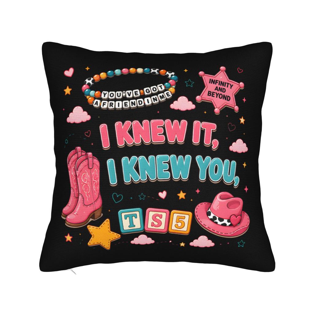 I Knew It I Knew You Cartoon Movie Square Pillow Cases TS Cushion Covers Customized Zippered Decorative Pillowcase for Sofa