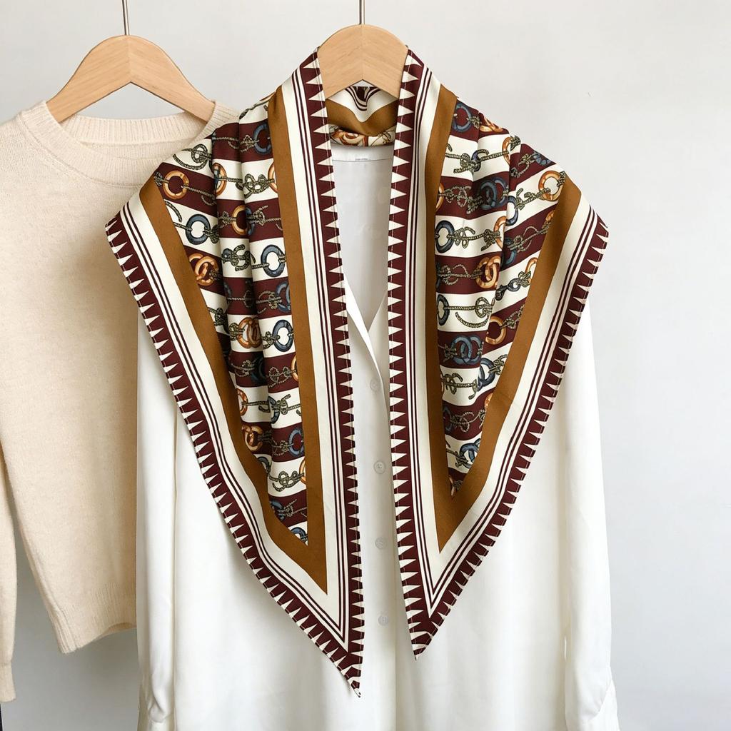 Spring and summer printed skirt women's triangle towel skirt curtain decorative belt towel stacked short skirt fart curtain new fashion