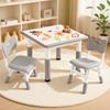 Students Desk Adjustable Kids Art Table with Graffitiable Desktop 7 Height Settings Anti-Slip Feet Children Furniture Rounded-Edge for Ages