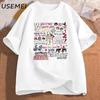 Kpop Demon Hunters Fan TShirt Women Trendy Huntrix Girl Tee Saja Boys Fan Gift Kpop Cotton Short Sleeve Tee Streetwear Clothing