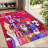 Digital Circus Carpet Rug Soft Washable Antislip Home Living Room Sofa Mats Personalized Christmas Rug