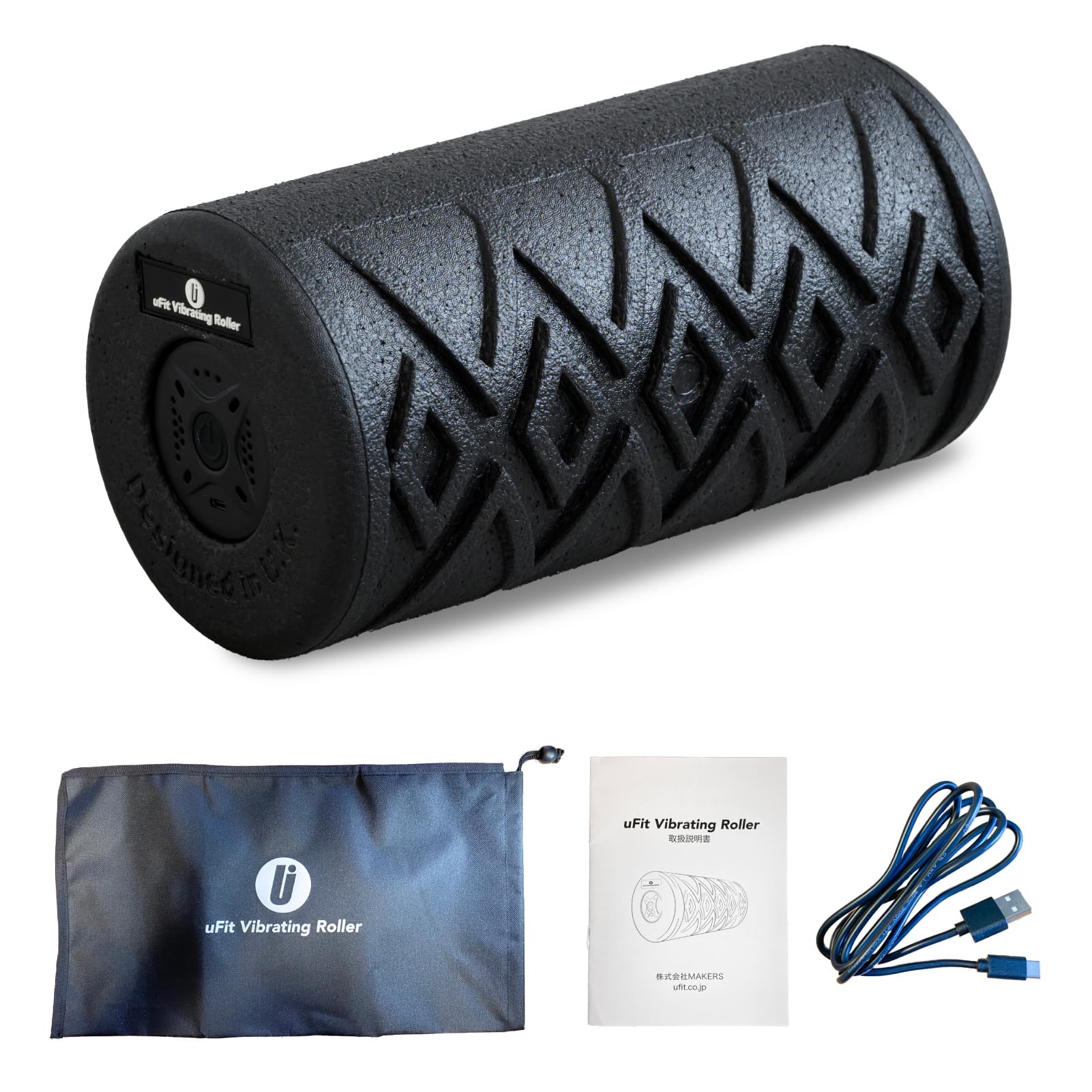 

uFit Вибрирующий электрический пенный Безболезненный и любимый профессиональными спортсменами Jun Audrey и Он предлагает 4 уровня вибрации и максимум 3200 Включает чёрный