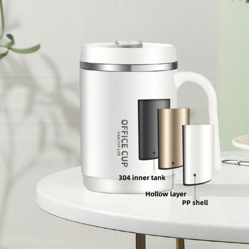 Double-layer Portable With Large Capacity Lid Milk Coffee Cup Creative Insulation Cold Preservation Cup Gift Valentine's Cup