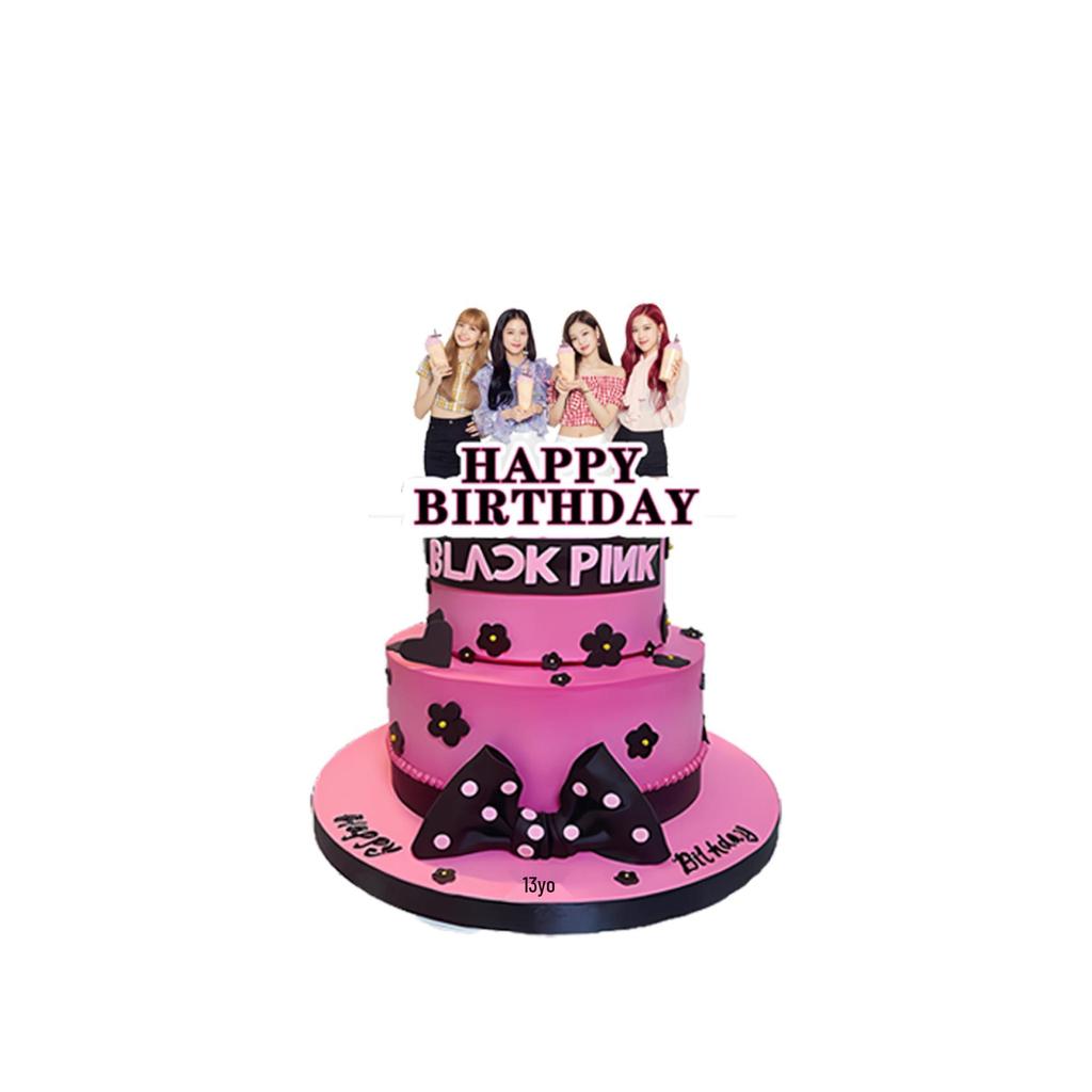 BLACKPINK Geburtstagsparty-Zubehör: Einwegteller, Becher, Servietten für Mädchen