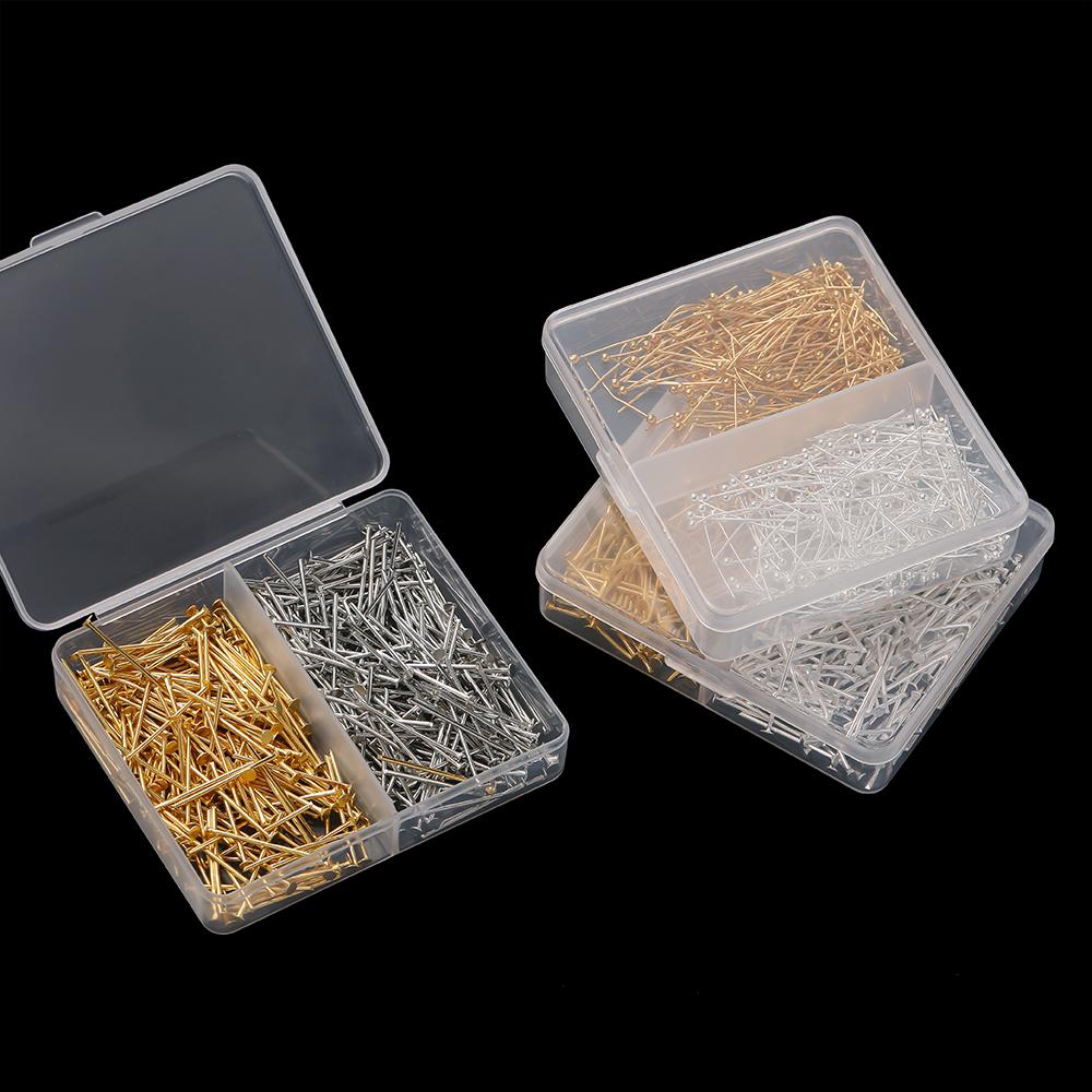 400pcs/Box 20mm Flat/Eyes/Ball Head Pins Needles Headpins Connector for Earrings Bracelet Pendant Jewelry Making Accessories