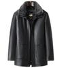 Men's Winter Padded Leather and Cotton Jacket for Middle-aged and Elderly - Warm and Ideal for Dad.