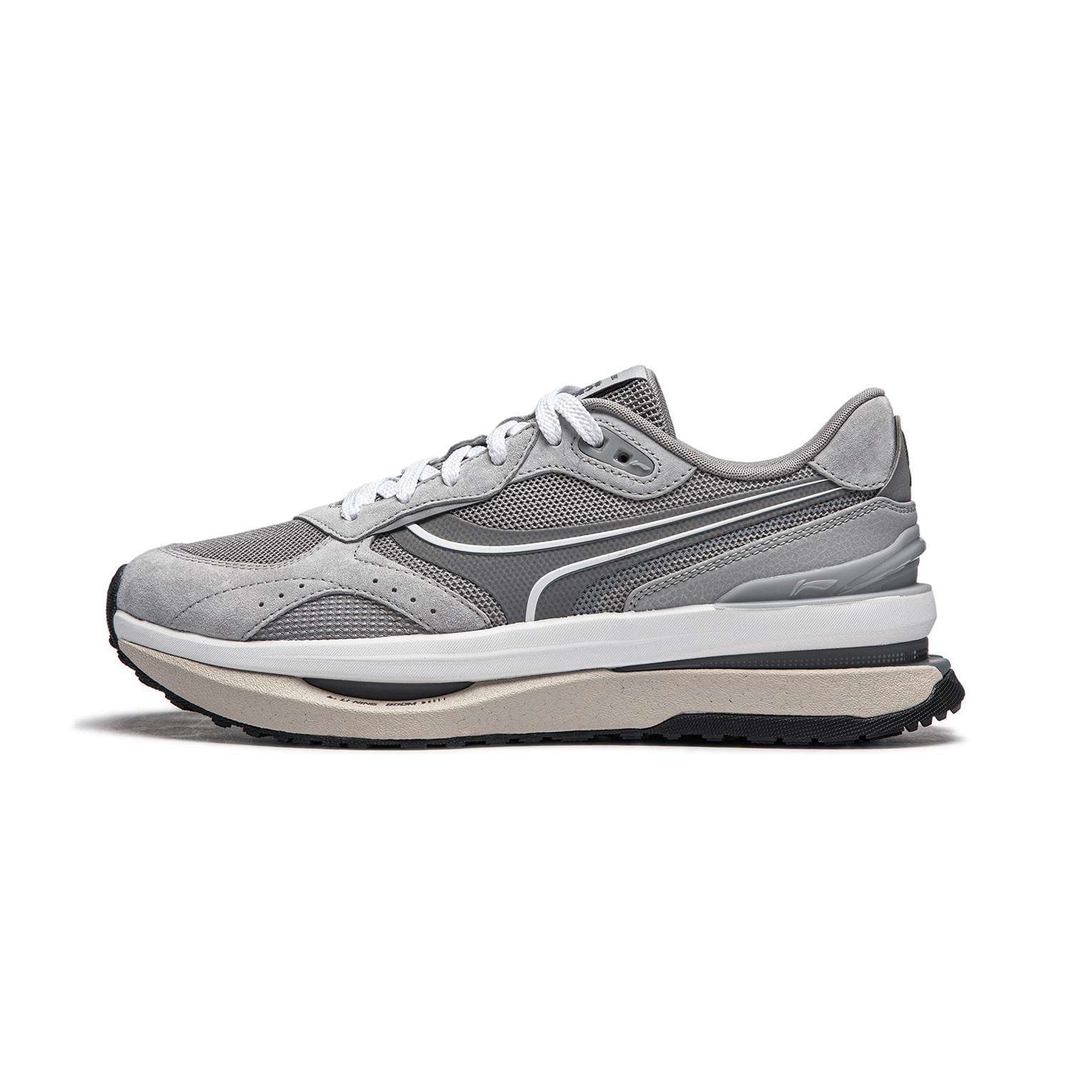 

new LiNing Honor Renew Cushioning Anti-Slip Wear-Resistant Breathable Support Rebound Low-Top Casual Shoes Men s Gray 37.5