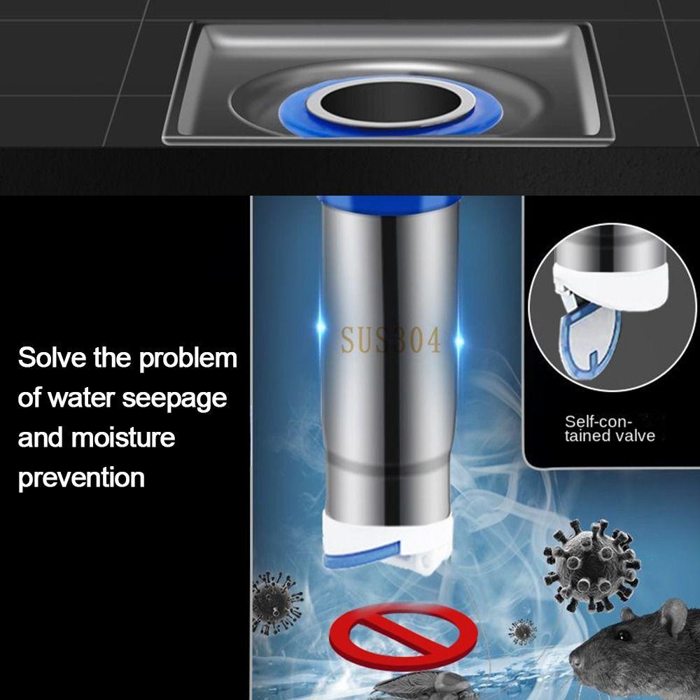 Stainless Steel Shower Floor Drain Deep Water Sealed Drain Filter Plug  Bathroom Supplies