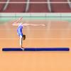 Foldable Balance Beam, Non-Slip, Suede Cover, Sturdy Wood, 210 x 10 x 6.5 cm, Blue