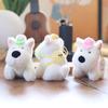 Dog West Highland Keychain Plush Toy Portable Bag Pendant Gift For Children