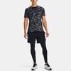 Under Armour Rush Series Letter Logo Compression Training Fitness Sports Long Pants Men Bottoms Black 1356625-001