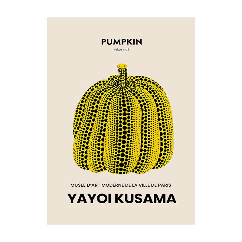 Yayoi Kusama Poster Bauhaus Japanese Modern Art Minimalist Print Floral Botanical Abstract Wall Art Canvas Painting Home Decor