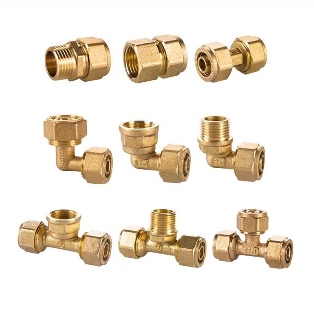 1216 Mosiężny kształtka rurowa Gwint zewnętrzny/wewnętrzny Złącza rurowe Nowe miedziane złącze Ogrzewanie podłogowe