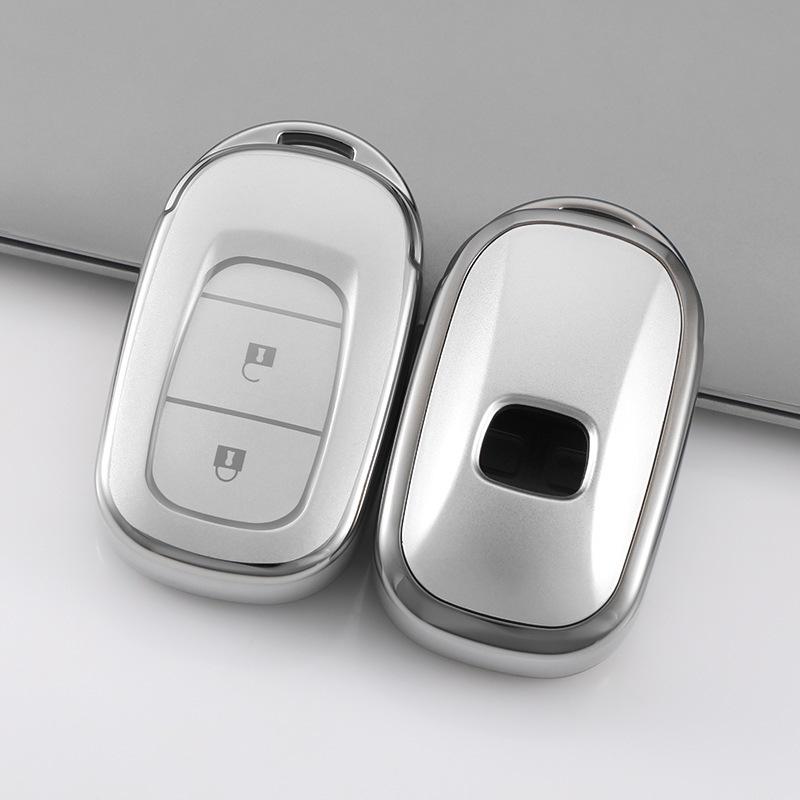 Honda Civic 11th Gen Key Cover, Sand Silver Full Protective Case