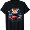 Panda Roux Faune Nature Art Œuvre Florale Amateurs d'Animaux T-Shirt