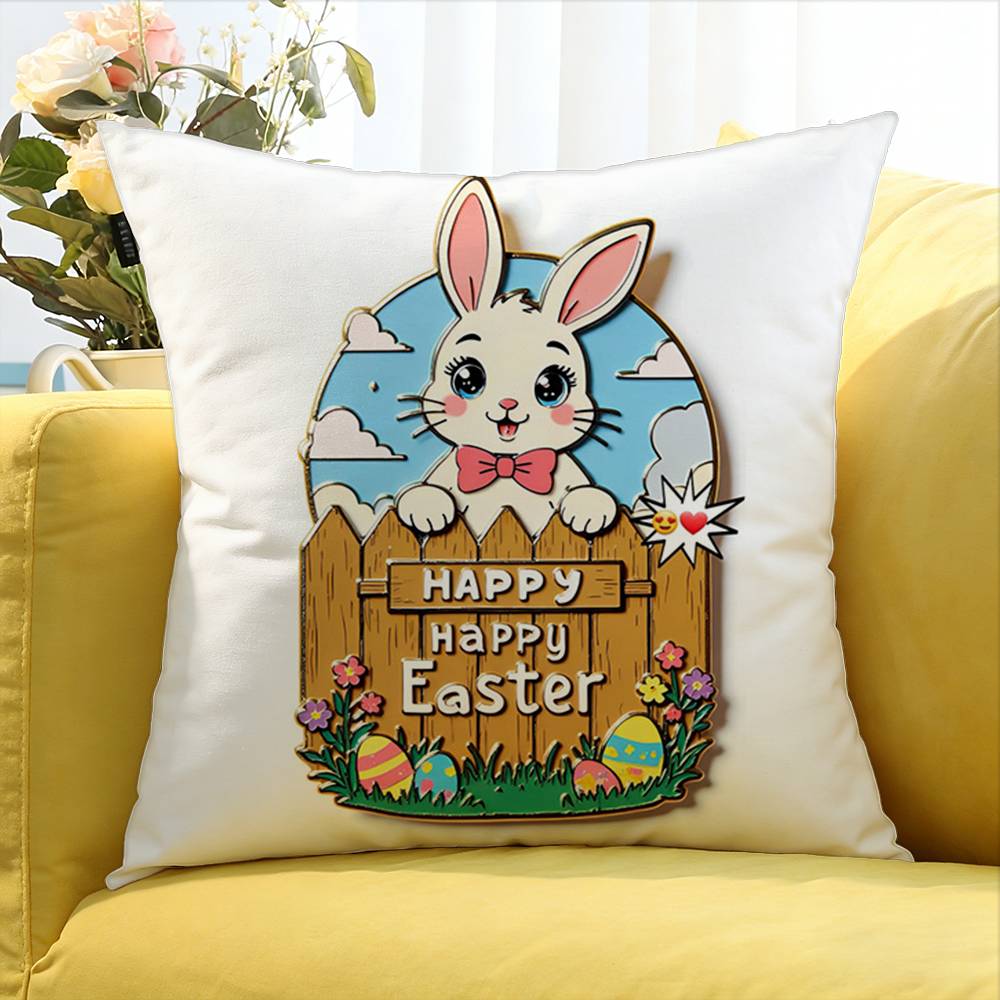 Happy Easter To You World Various Sizes Square Pillow Case For Car Home Bedchamber Decor