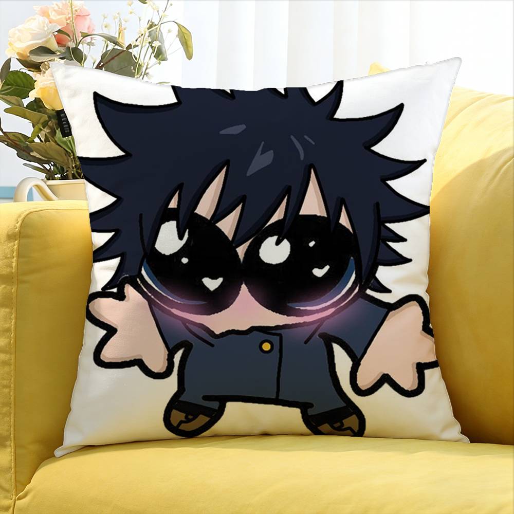 Fushiguro Megumi Anime World Various Sizes Square Pillow Case For Car Home Bedchamber Decor