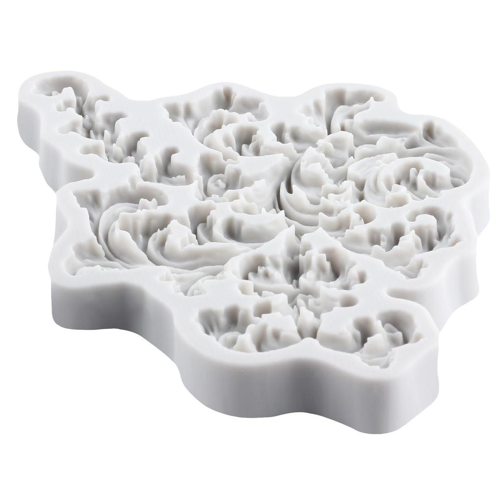 Baroque Silicone Mold Flower Lace Fondant Molds Cake Decorating Tools Cupcake Topper Candy Sugar Craft Gum Paste Polymer Clay