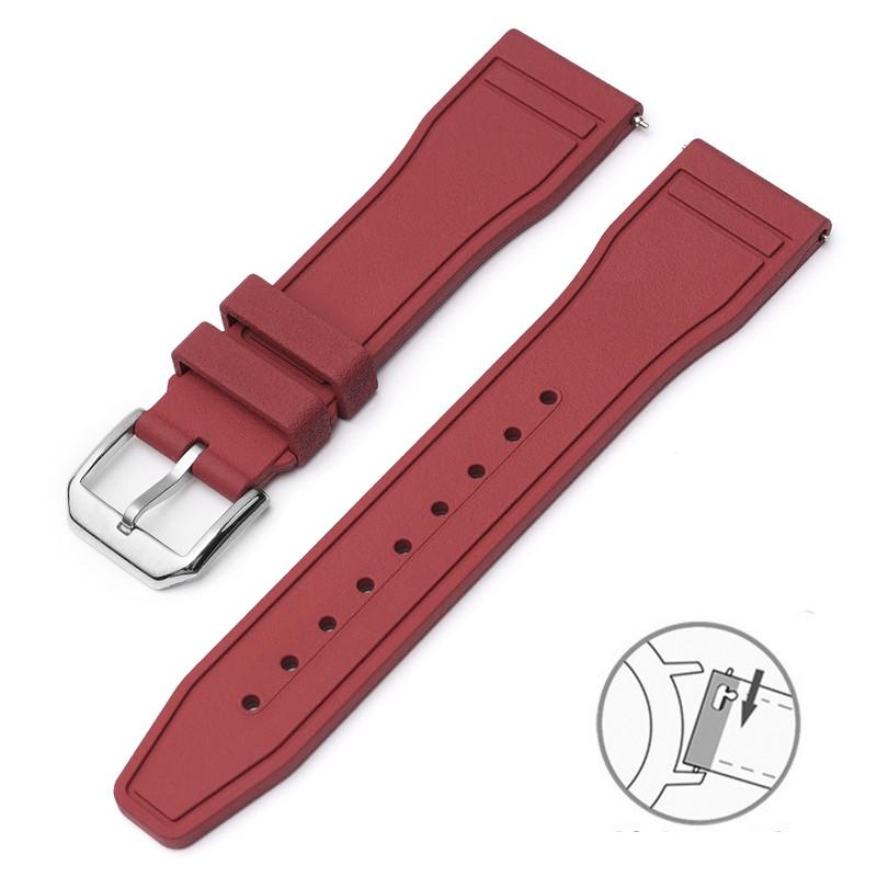 20/21/22mm FKM High-end Rubber Strap for IWC PILOT´S WATCHES And PORTOFINO Series Men Women Fashion Casual Watchband