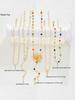 5 Pcs Vintage Floral Colorful Crystal Tassel Necklace Set for Women Exquisite Shiny Rhinestone Choker Boho Party Jewelry Gifts