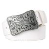 Retro Women Belt Metal Buckle Weave Arabesque Floral Pattern Belts Jeans Trend Punk Rock Decoration Waistband Gift For Women