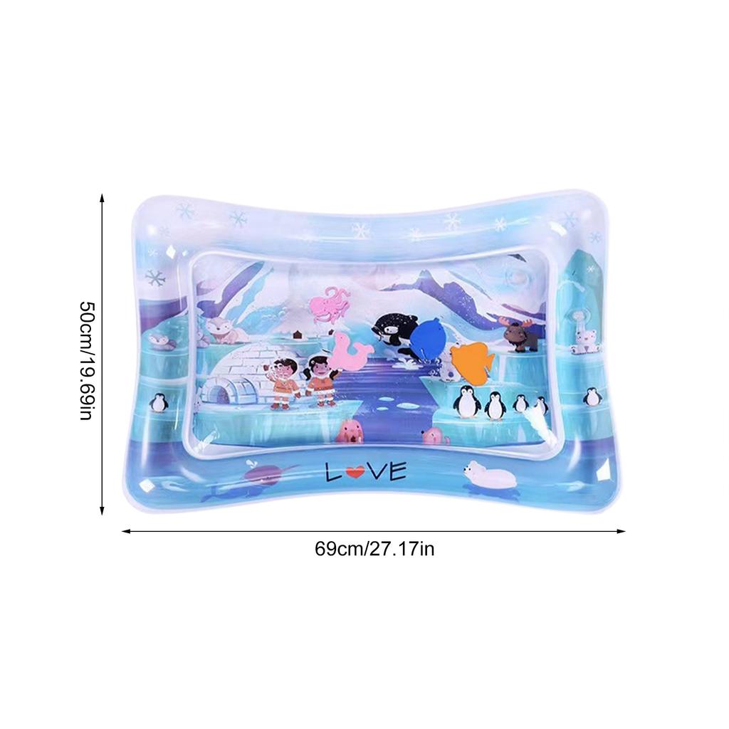 Tapis de jeu sensoriel aquatique pour chats et chiens, tapis de jeu aquatique épais avec motifs de poissons, tapis de jeu aquatique d'été pour animaux de compagnie
