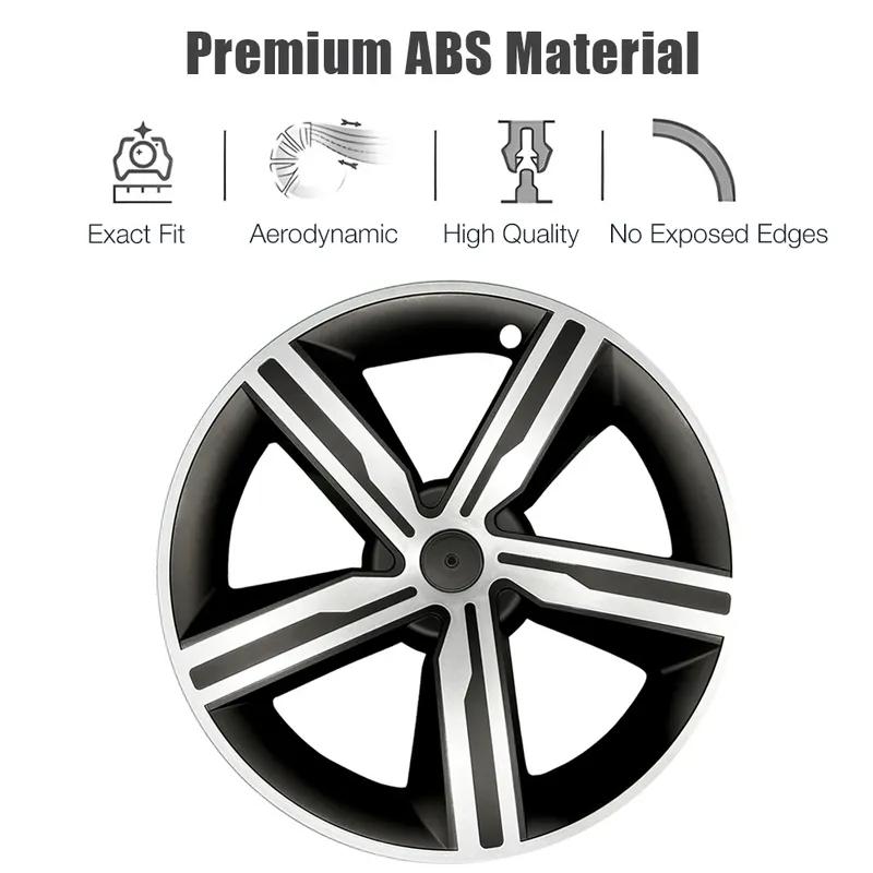 YIKUN 4PCS 19 Inch Wheel Cover for Tesla Model Y Juniper 2025 Performance Full Rims Car Accessories Crossflow Wheels Hubcap caps