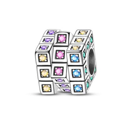Charms Beads Copper Eternal Love Colorful Square Bead Genuine Bracelets For Jewellery Crafting ValentineS Day Gifts