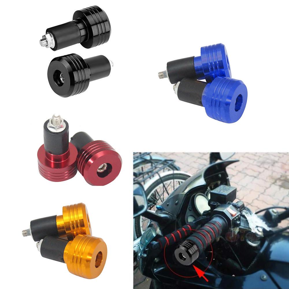 Buy Motorcycle Anti Vibration Handle Bar End Grips Sliders Cap Weights