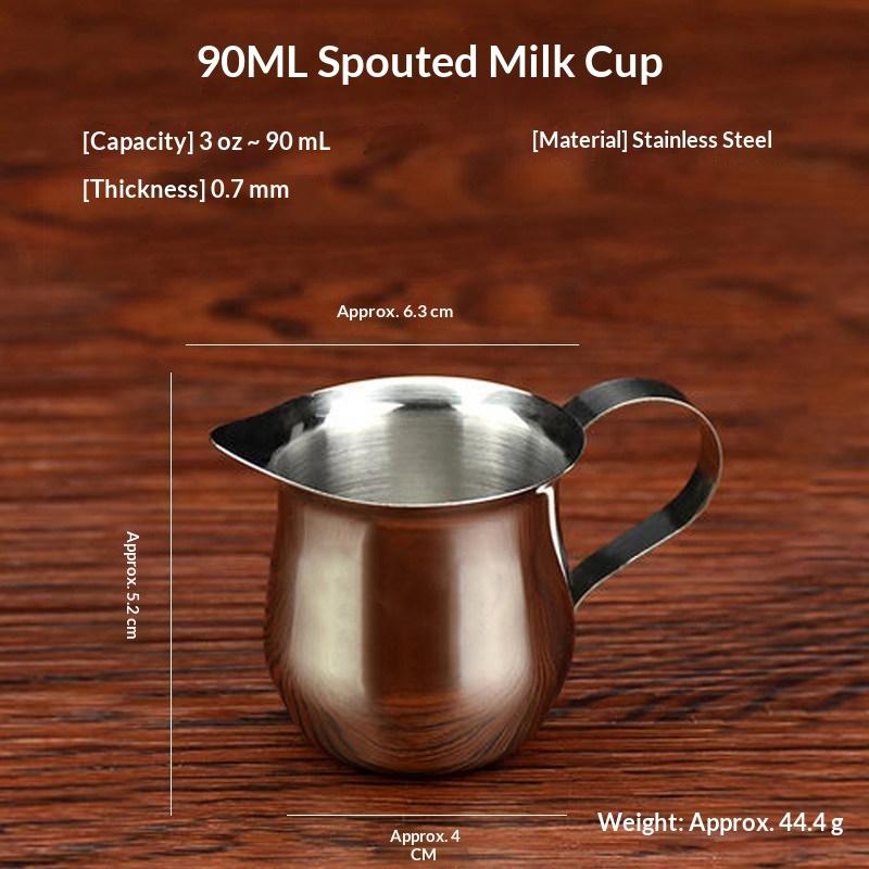 Stainless Steel Coffee Milk Frothing Pitcher Pointed Spout Latte Art Jug For Espresso Coffee Making Home Barista Use