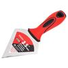 3.5 Inch Putty Scraper Mirror Polishing Stainless Steel Spatula for Wall Repairing Removing Triangular Head Dual Color