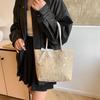 Woven bag new summer niche design bucket bag small fresh simple lace woven bag