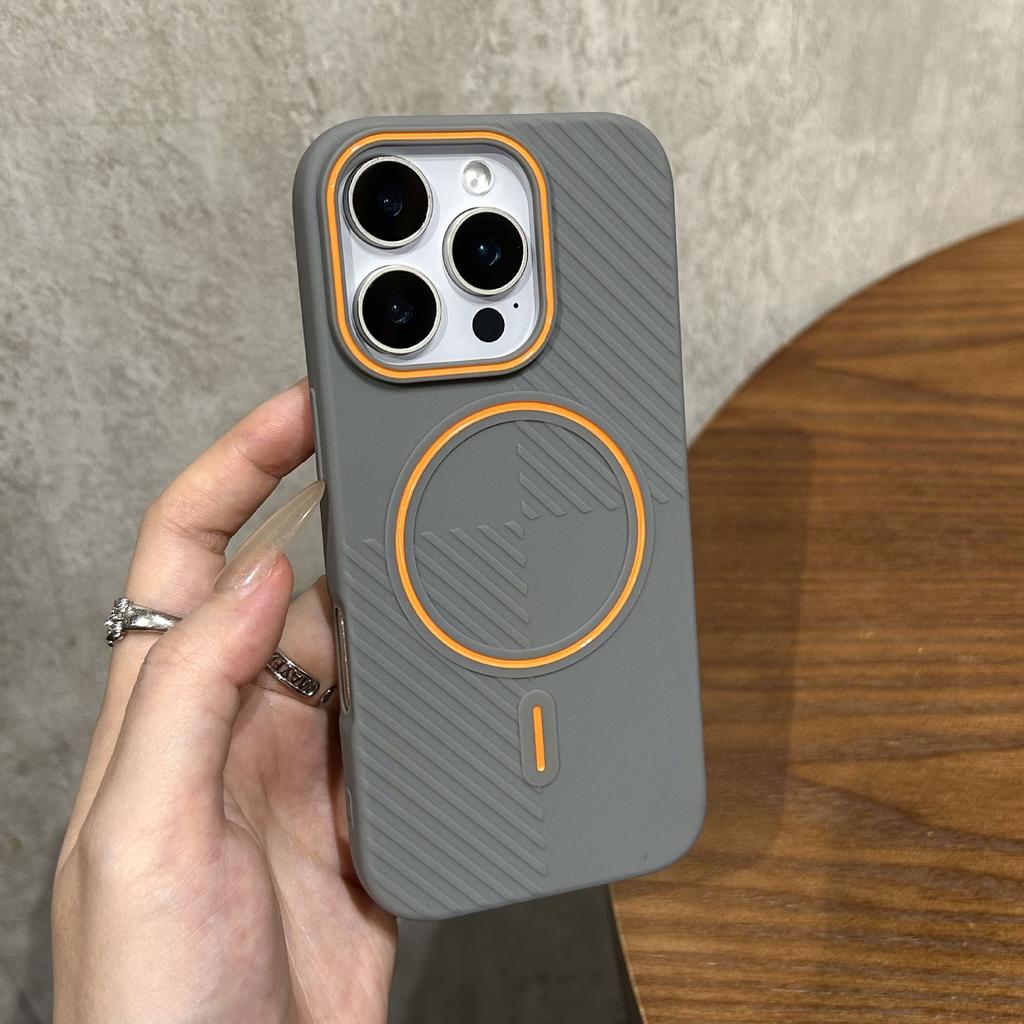 Thin Ring Magnetic Attachment is suitable for iPhone 16 Pro Max case Hidden Shield Magnetic Protective Case iPhone 15 Non-Slip Protective Case 16