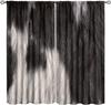 Leopard Print Curtains Rustic Safari Theme 3D wild Animal Fur Skin Brown Farm Window Treatments for Kids Living Room Bedroom