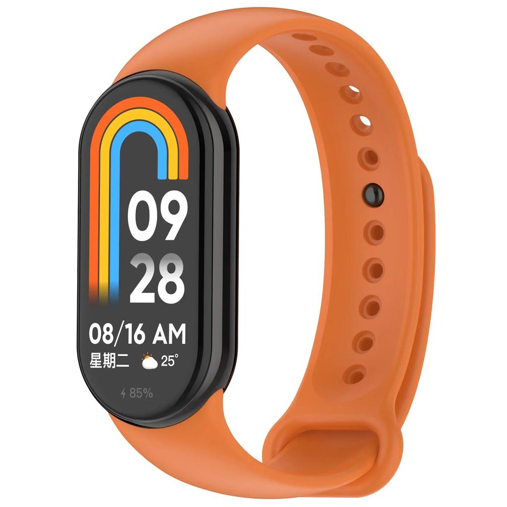 Colour Silicone Strap for Xiaomi Mi Band 10/9 Soft Sport Replaceable Wristband for Xiaomi Mi Band 8/9/10 Original Official Strap