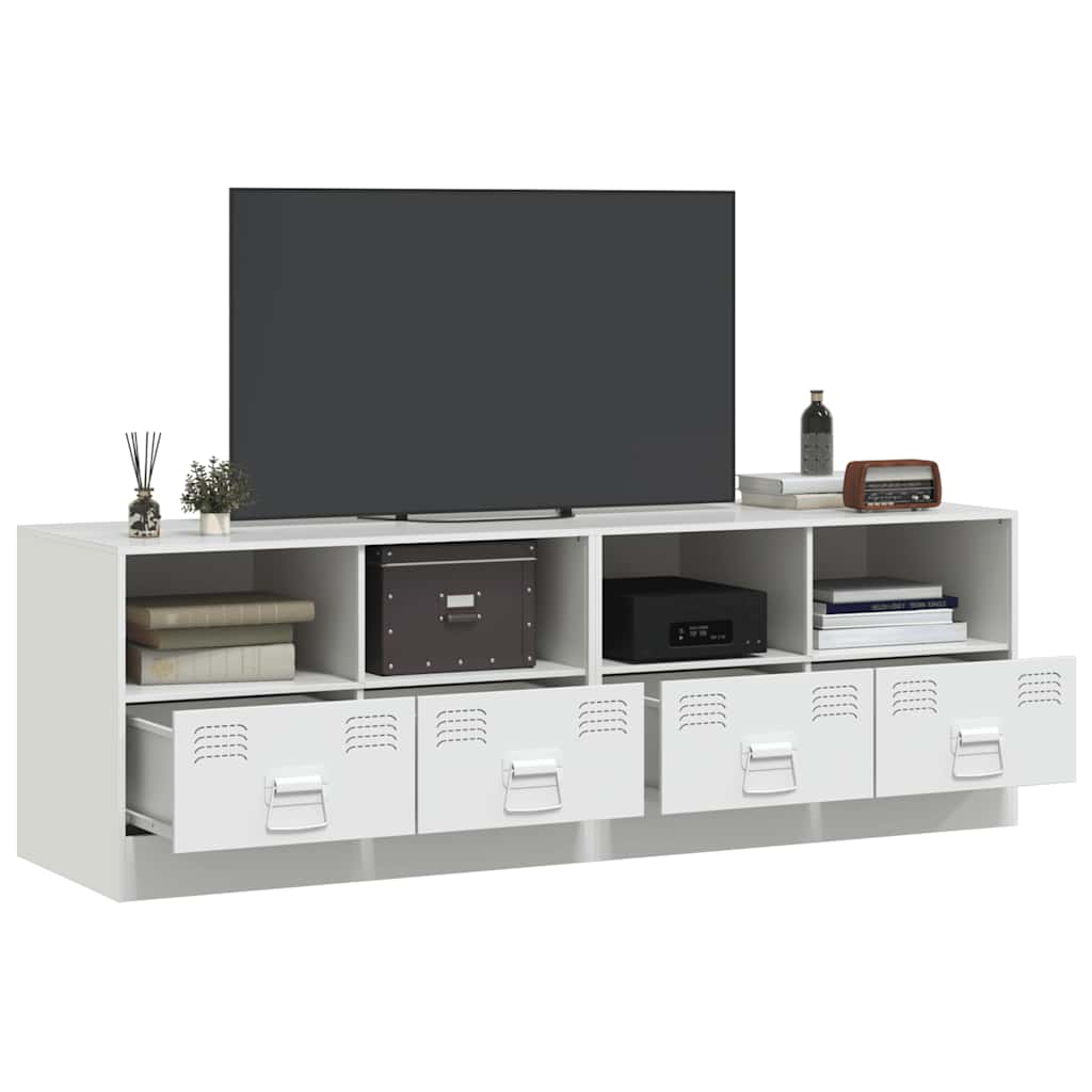 TV Cabinets 2 pcs White 67 x 39 x 44 cm Steel