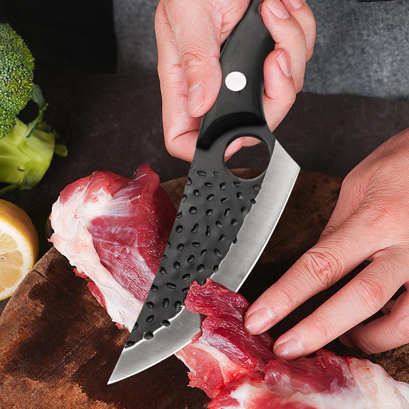 Hand Forged Butcher Cleaver Knife High Quality Chef's Knife Set Multi-purpose Knife Stainless Steel Household Kitchen Fish Knife