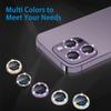 Compatible with iPhone 14 Pro and 14 Pro Max Camera Lens Protector, Bling Glitter Lens Cover 9H Tempered Glass Camera Cover Anti Scratch Shockproof