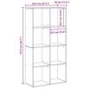 Bookshelf Black Oak Look 69.5 x 29 x 137.5 cm
