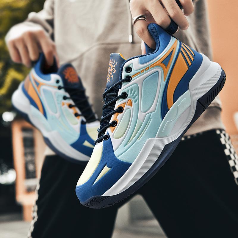 

Men s shoes 2025 summer and autumn new mesh leather breathable basketball shoes men s running shoes soft sole sports shoes couple 45
