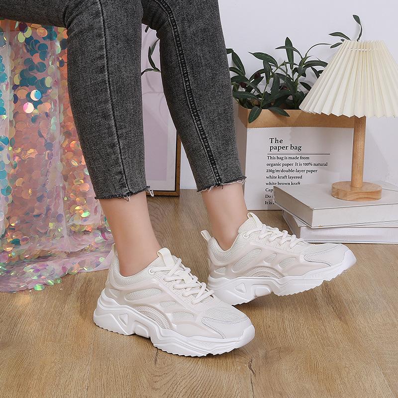Atmungsaktive und bequeme, hochsohlige Dad-Schuhe für den Außenbereich, trendige Paarschuhe, lässige Sportschuhe