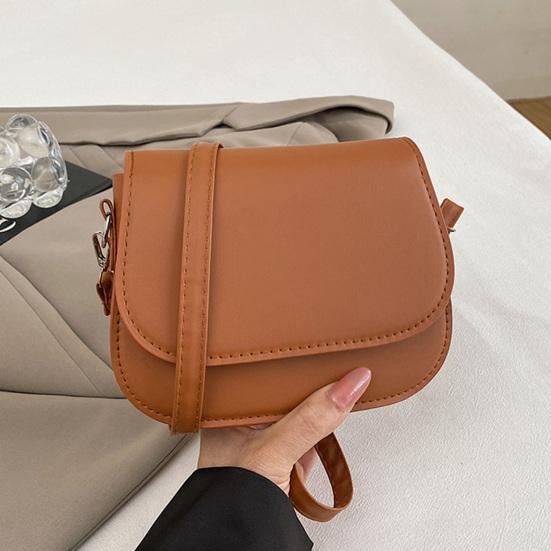 Women PU Leather Shoulder Bag Stylish Satchel Bag with Detachable & Adjustable Shoulder Strap Stylish Crossbody Saddle Bag for Commuting Dating Party