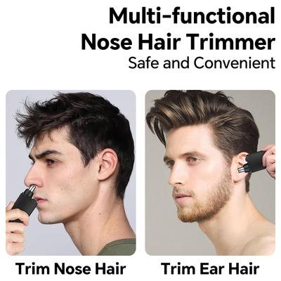 Portable Nose Hair Trimmer for Men & Women, Rechargeable Mini Hair Remover Trimmer for Nose and Ears, Electric Nose Hair Cutter