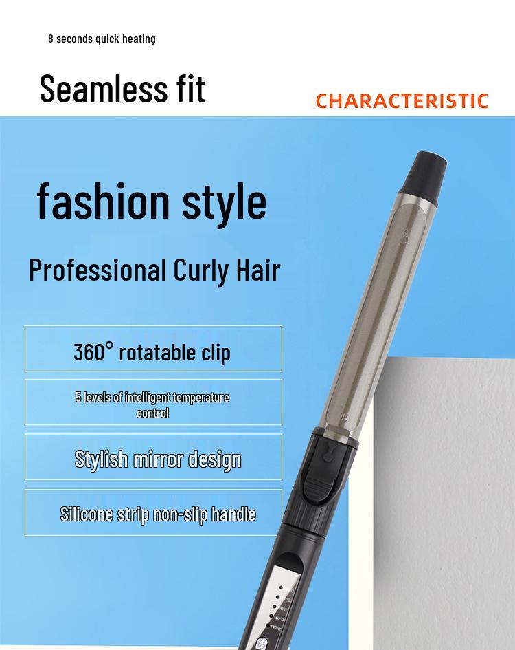 Rotating Ceramic Curling Iron for Women – Large Curls & Big Waves, Long-Lasting Hold for Professionals