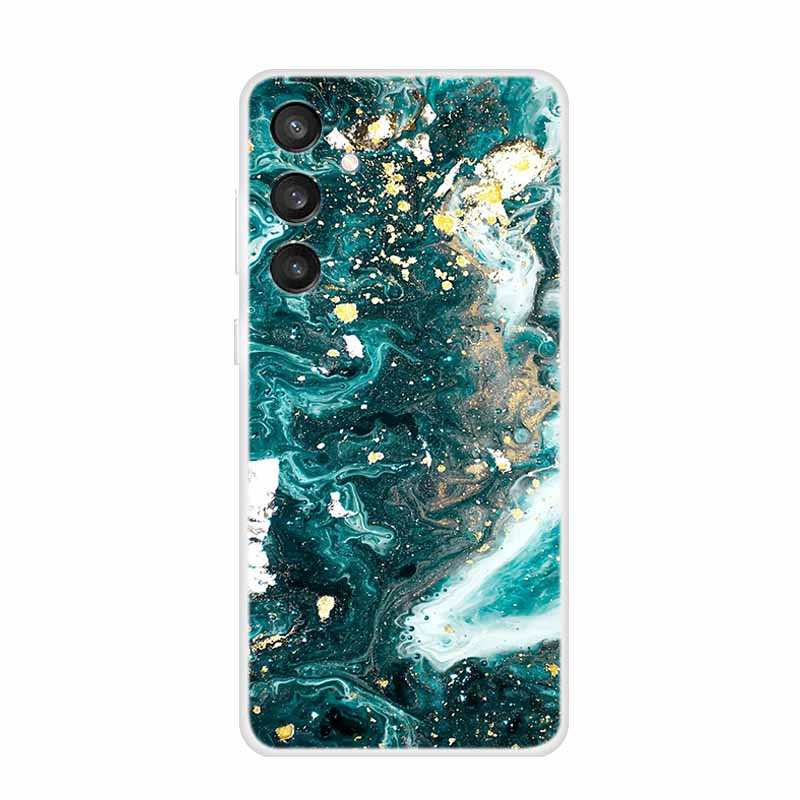 6.7" For Samsung S24 FE 5G Case Marble Soft Clear TPU Silicone Phone Covers for Samsung Galaxy S24 FE Case Bumper S24FE S 24FE