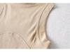 YPFF Trendy Sleeveless Women's Crop Top: Hot Girl European & American Style, Slim Fit, Solid Color, Front Spliced Design