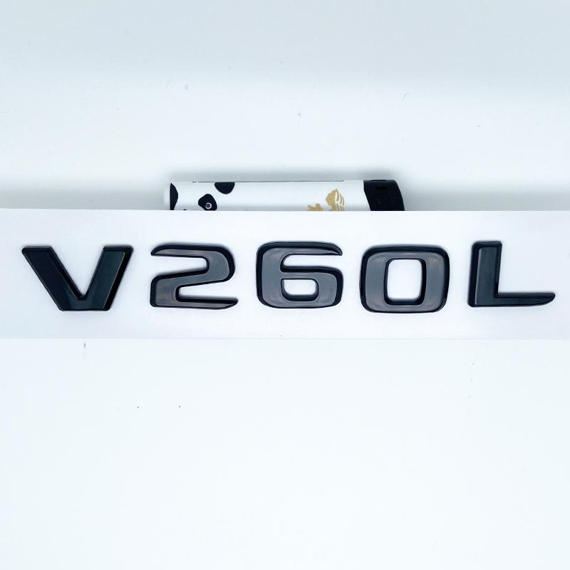 3D Buchstaben V260L V220d V250d V300d Emblem für Mercedes Benz V W447 Auto Kotflügel Plakette Kofferraum Namensschild Logo Aufkleber XC7
