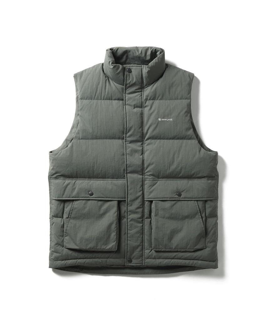 Snow Peak Everyday Down Vest and Size M JK-25AU007, Men's Women's, Charcoal,