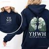 YHWH Cristiano Gesù Stampa Polmone Uomo Donna Felpa con Cappuccio Street Casual Retro Harajuku Classico Tendenza Autunno Inverno Felpa a Manica Lunga
